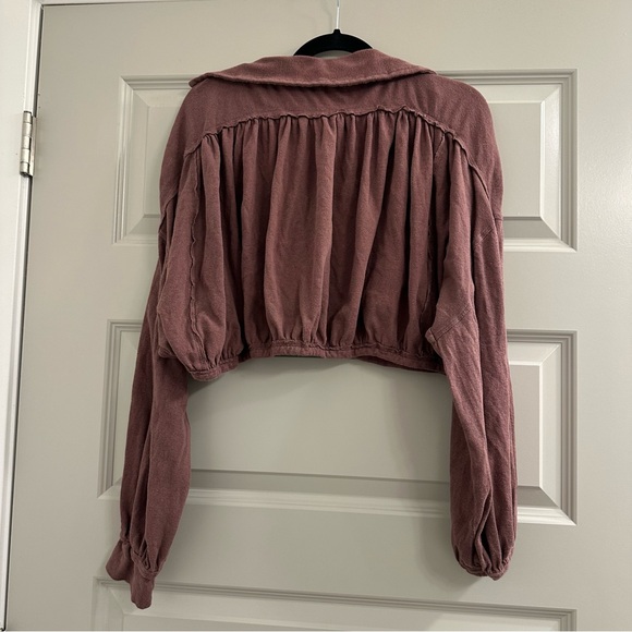 We The Free (Free People) Ballon Sleeve Cropped Long Sleeve - Picture 4 of 5